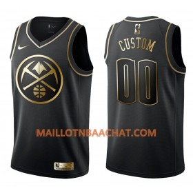 Maillot NBA Denver Nuggets Personnalisable Nike Noir Golden Edition Swingman - Homme